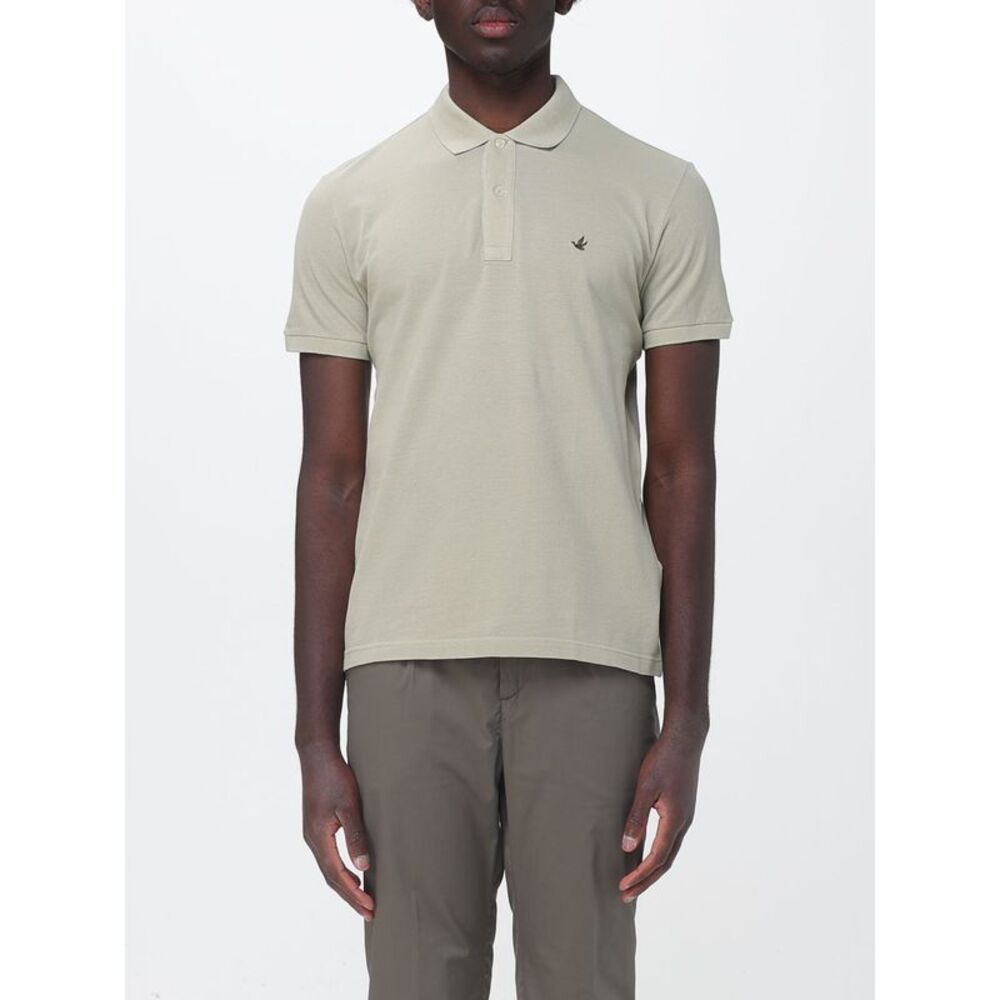 Brooksfield Men Basic Cotton Polo Shirt With Logo Brooksfield